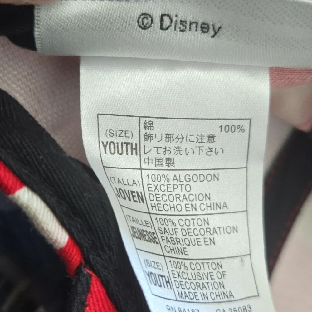 AUTHENTIC‎ DISNEY Minnie Mouse Ears Hat Red/White Polka Dots